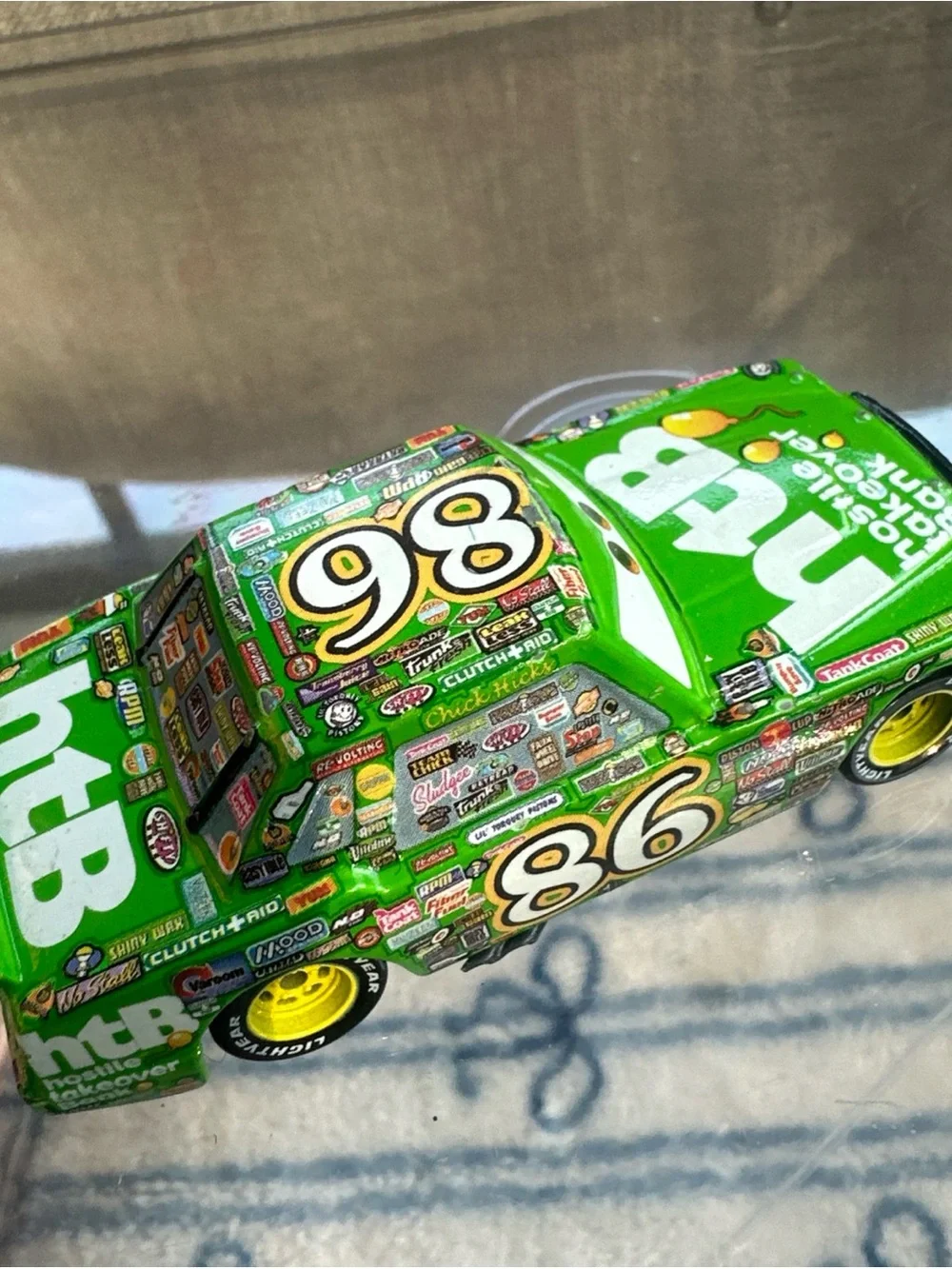 Disney Pixar Cars Chick Hicks #86 htB Hostile Takeover Bank Diecast Car Clean